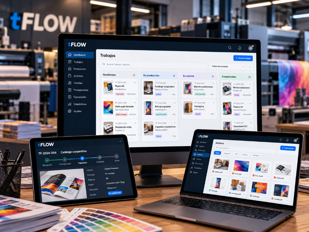 tFLOW professional print production workflow platform